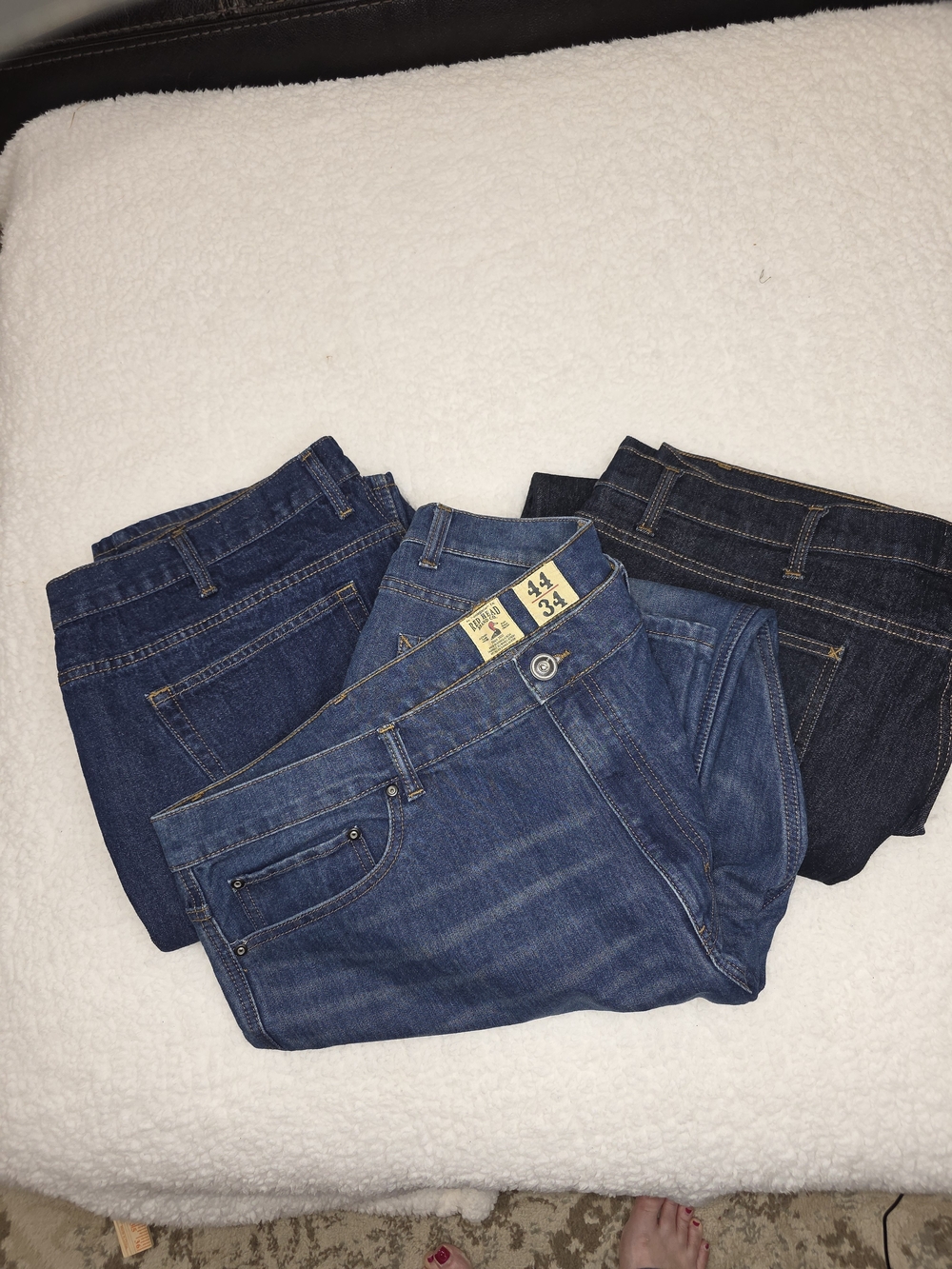 RedHead Lot Of 3 Mens Jeans. Size 44/34. 3 Shades Of Blue.